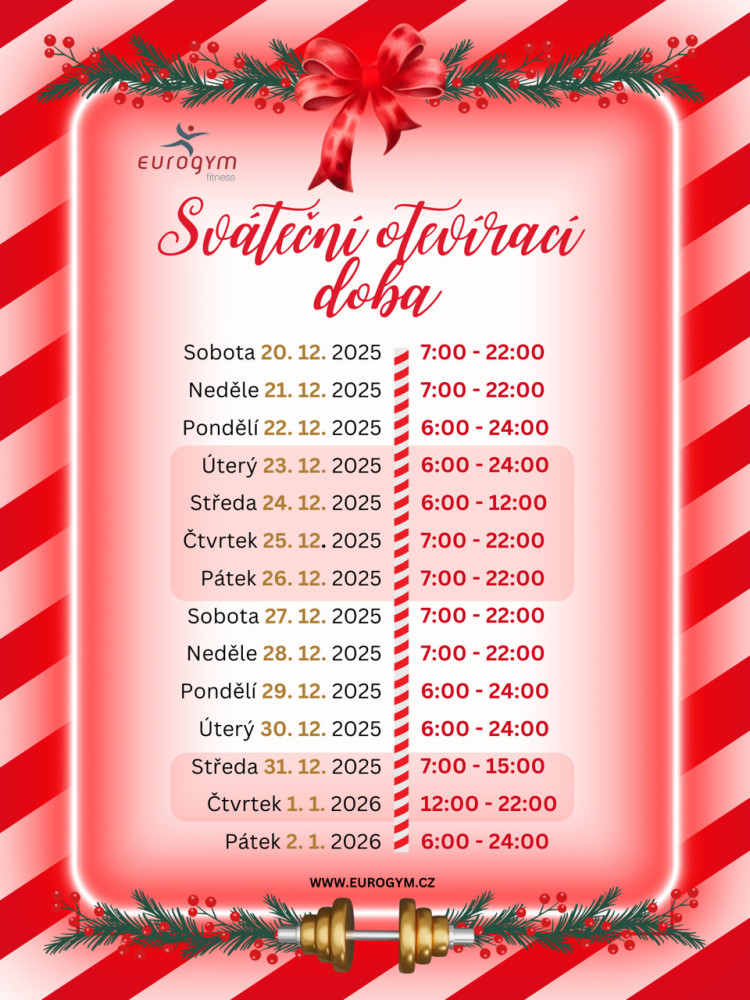 Vánoční otevírací doba